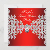 Red Diamond Birthday Kaart (Voorkant)