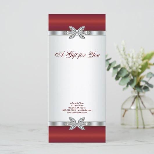 Red Diamond Business Cadeaubonnen (Staand voorkant)