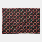 Red Diamond Dala Horses Dishtowel Theedoek (Horizontaal)