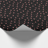 Red Diamond Hearts Naadloos Patroon Cadeaupapier (Hoek)