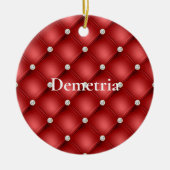 Red Diamond Keramisch Ornament (Voorkant)