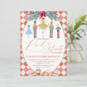 Red Diamond Land of Sweets Nutkraker Birthday Kaart (Staand voorkant)