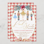 Red Diamond Land of Sweets Nutkraker Birthday Kaart (Voorkant / Achterkant)