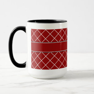 Red Diamond Monogrammed Mannen Mok