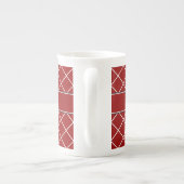 Red Diamond Monogrammed Porselein Kop (Achterkant)