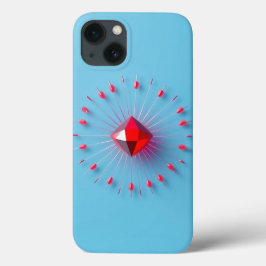 Red Diamond Pattern Mobile Case-Mate iPhone Case
