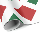 Red Diamond, Vet Witte Grens op Groen Cadeaupapier (Rol Hoek)