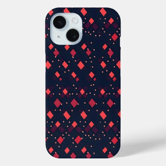 Red Diamonds Patroon Case-Mate iPhone Case (Achterkant)