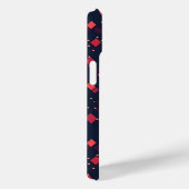 Red Diamonds Patroon Case-Mate iPhone Case (Achterkant / Rechts)