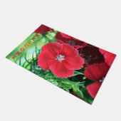 Red Dianthus door Mat (Schuin)