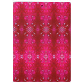 Red Dianthus Ikat 4 Klembord (Achterkant)