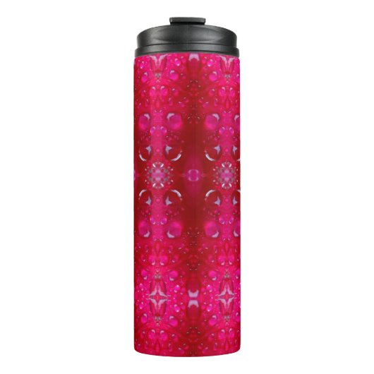 Red Dianthus Ikat 4 Thermosbeker (Voorkant)