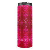 Red Dianthus Ikat 4 Thermosbeker (Achterkant)