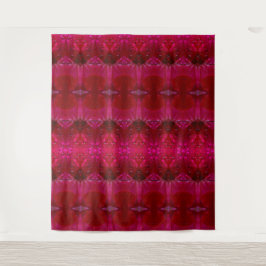 Red Dianthus Ikat 5 Wandkleed