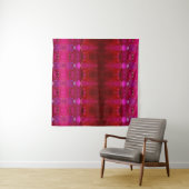 Red Dianthus Ikat 6 Wandkleed (In Situ (horizontaal))