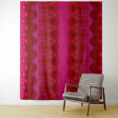 Red Dianthus Ikat ook Wandkleed (In situ)