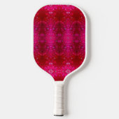 Red Dianthus Ikat Pickleball Paddle (Achterkant)