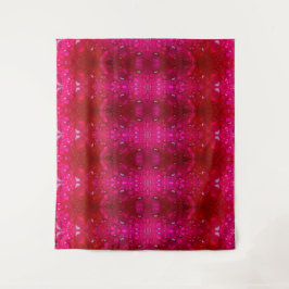 Red Dianthus Ikat Wandkleed