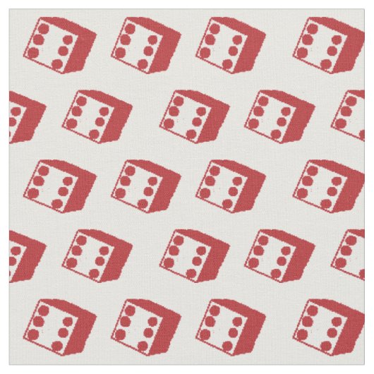 Red Dice Game Stof (Close Up)