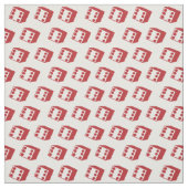 Red Dice Game Stof (Swatch)