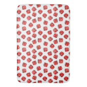 Red Dice Pattern Casino Craps spel Badmat (Voorkant Verticaal)