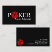 Red Dice Poker Casino Visitekaartje (Voorkant / Achterkant)