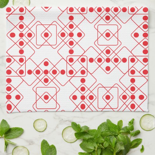 Red Dice Theedoek (Gevouwen)