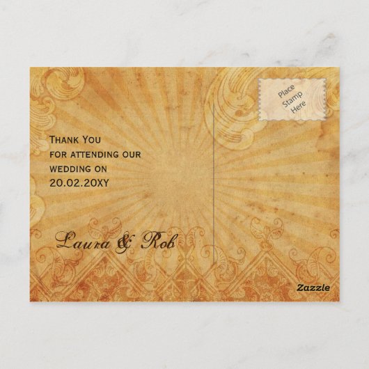 Red dice Vegas Bedankt Briefkaart (Achterkant)