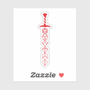 Red Dice Zwaard van de Bloedjager Sticker