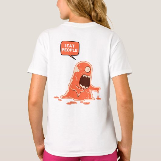Red dieren, eet mensen t-shirt (Achterkant)