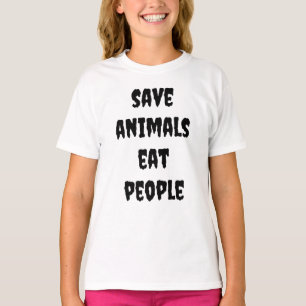 Red dieren, eet mensen t-shirt