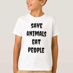 Red dieren, eet mensen t-shirt