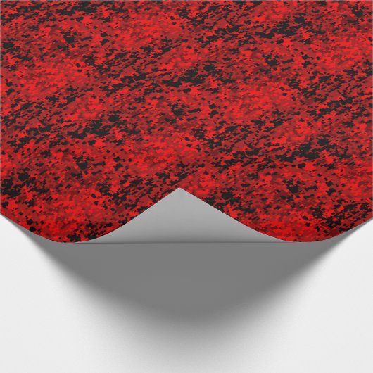 Red Digital Camo (AOM-ontwerp) Cadeaupapier (Hoek)