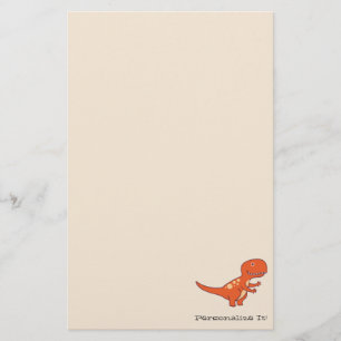 Red Dinosaur 0219 Briefpapier