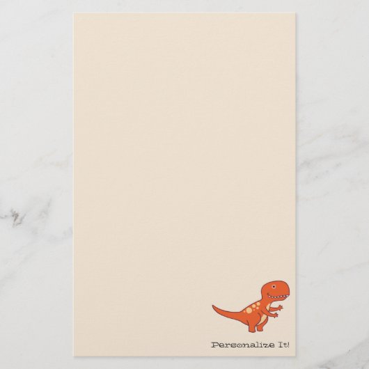 Red Dinosaur 0219 Briefpapier (Voorkant)