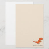 Red Dinosaur 0219 Briefpapier (Voorkant / Achterkant)