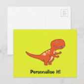 Red Dinosaur 02/19 Briefkaart (Voorkant / Achterkant)