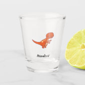 Red Dinosaur 02/19 Shot Glas (Voorkant)