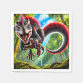 Red Dinosaur Servet (Voorkant)