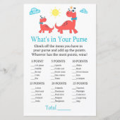 Red dinosaurus Wat zit er in je baby shower met ha (Voorkant)