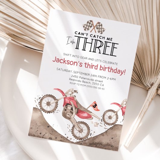 Red Dirt Bike 3rd birthday - Cant catch me Kaart