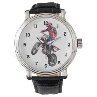 Red Dirt Bike Horloge