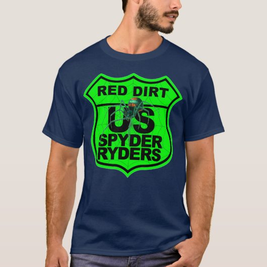 Red Dirt Chapter - Logo Veiligheids Groen T-shirt (Voorkant)