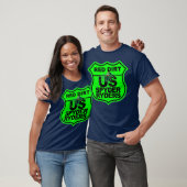 Red Dirt Chapter - Logo Veiligheids Groen T-shirt (Unisex)