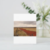 Red Dirt Road In Iceland Briefkaart (Staand voorkant)