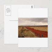 Red Dirt Road In Iceland Briefkaart (Voorkant / Achterkant)