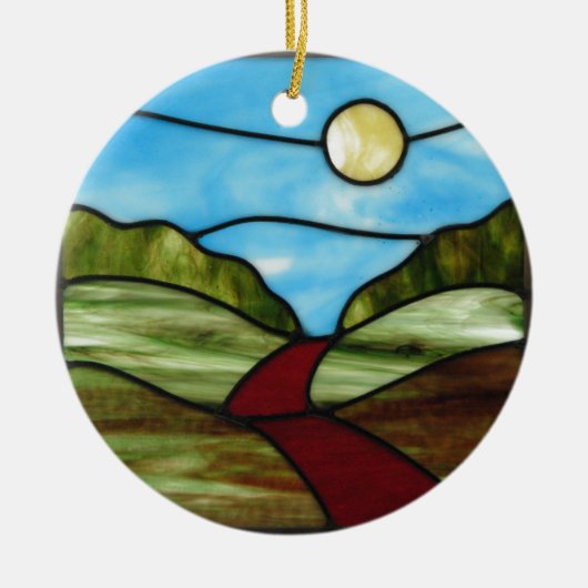 Red Dirt Road in PEI Summer Keramisch Ornament (Voorkant)