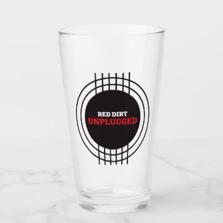 Red Dirt Unplugged Titel Logo Pint Glas