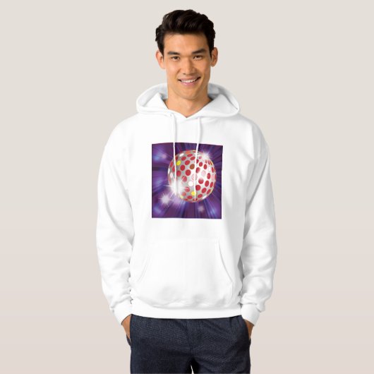 Red Disco Ball Hoodie (Voorkant volledig)