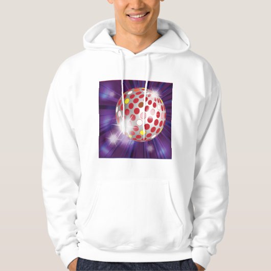 Red Disco Ball Hoodie (Voorkant)